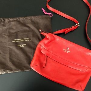 Kate Spade Red Leather Crossbody